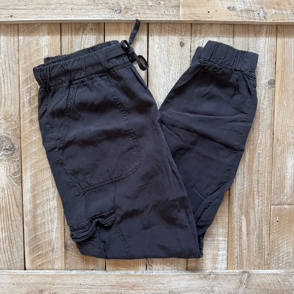 Tencel Lyocell Hiking Crinkled Cargo Drawstrings Joggers
